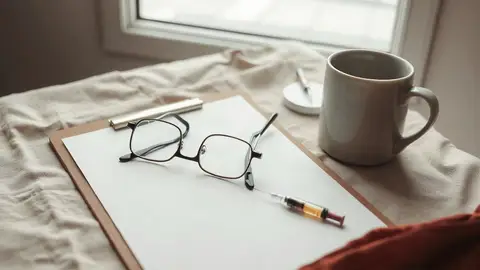 صورة تحريرية هادئة مرافقة لموضوع تجارب البوتكس